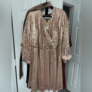 Rose gold squein dress 22/24 eras tour perfect